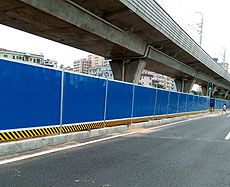 賀公司最新產(chǎn)品-豪華輕鋼圍擋，在深圳成功上市！