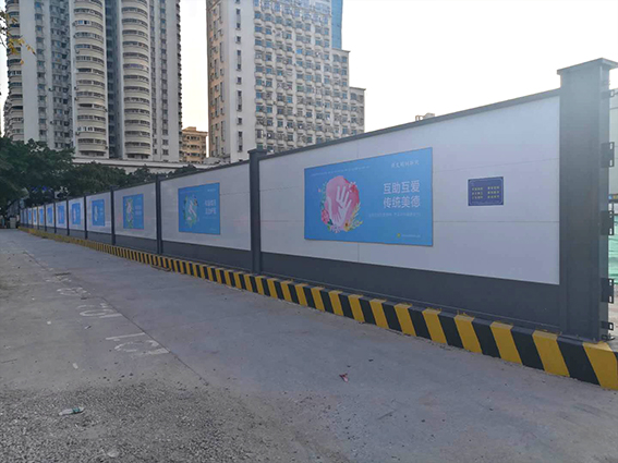 既有“顏值”也有文化內涵，公益廣告扮靚建筑圍擋